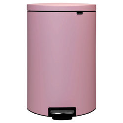 Brabantia FlatBack+ Pedal Bin, 40L Pink